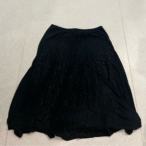 gothy black maxi skirt
